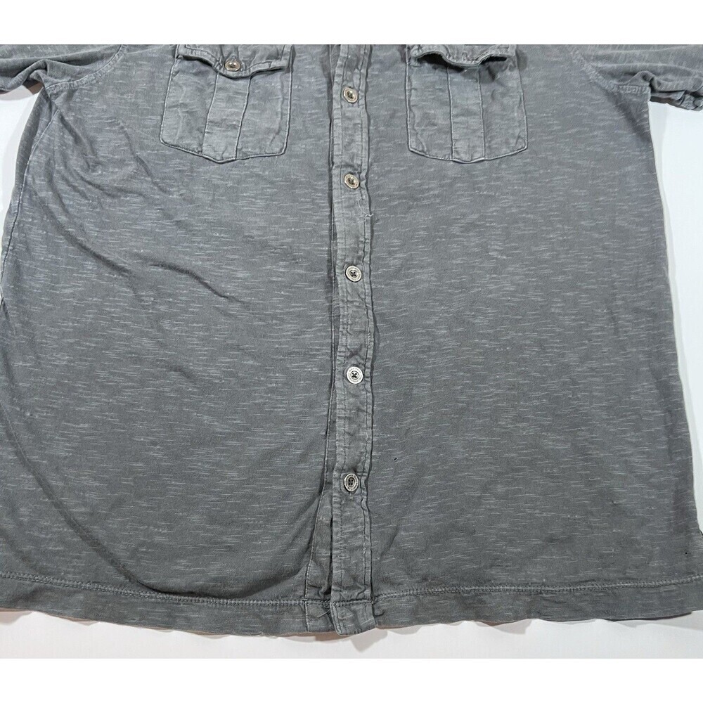 PrAna Breathe Short Sleeve Button Down Shirt Outdoor Hiking Men's Large FLAWED - Picture 2 of 13